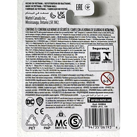 DC Super Pets Ace the Hound Micro Action Figure 2022 Mattel Sealed Toy - Picture 5 of 5